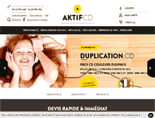 Tablet Screenshot of aktifcd.com